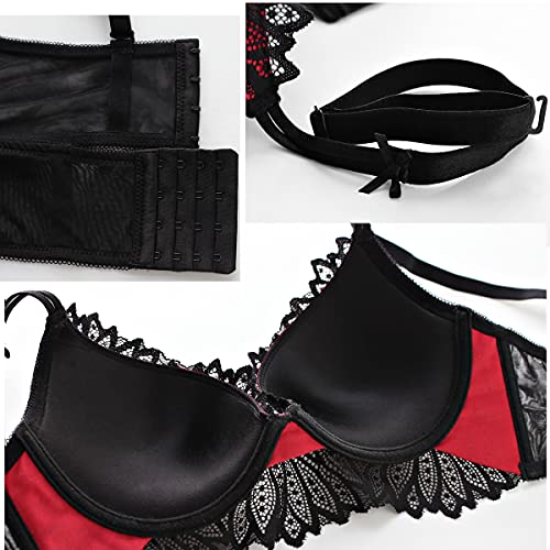 Image of Women's Sexy Bra Set -Ladies lace Underwire Push-up Bra&Everyday Bras