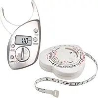 Adipômetro Digital + Fita Métrica Corporal | Ideal para Avaliação Física e Controle de Gordura Corporal