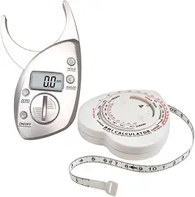 Adipômetro Digital + Fita Métrica Corporal | Ideal para Avaliação Física e Controle de Gordura Corporal
