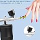 Airbrush Set mit Kompressor, 34PSI Airbrush-Kit mit 0,4mm Düse Wiederaufladbare Kabellose Spritzpistole t für Graffiti, Tattoos, Nägel, Make-up, Kuchendekoration