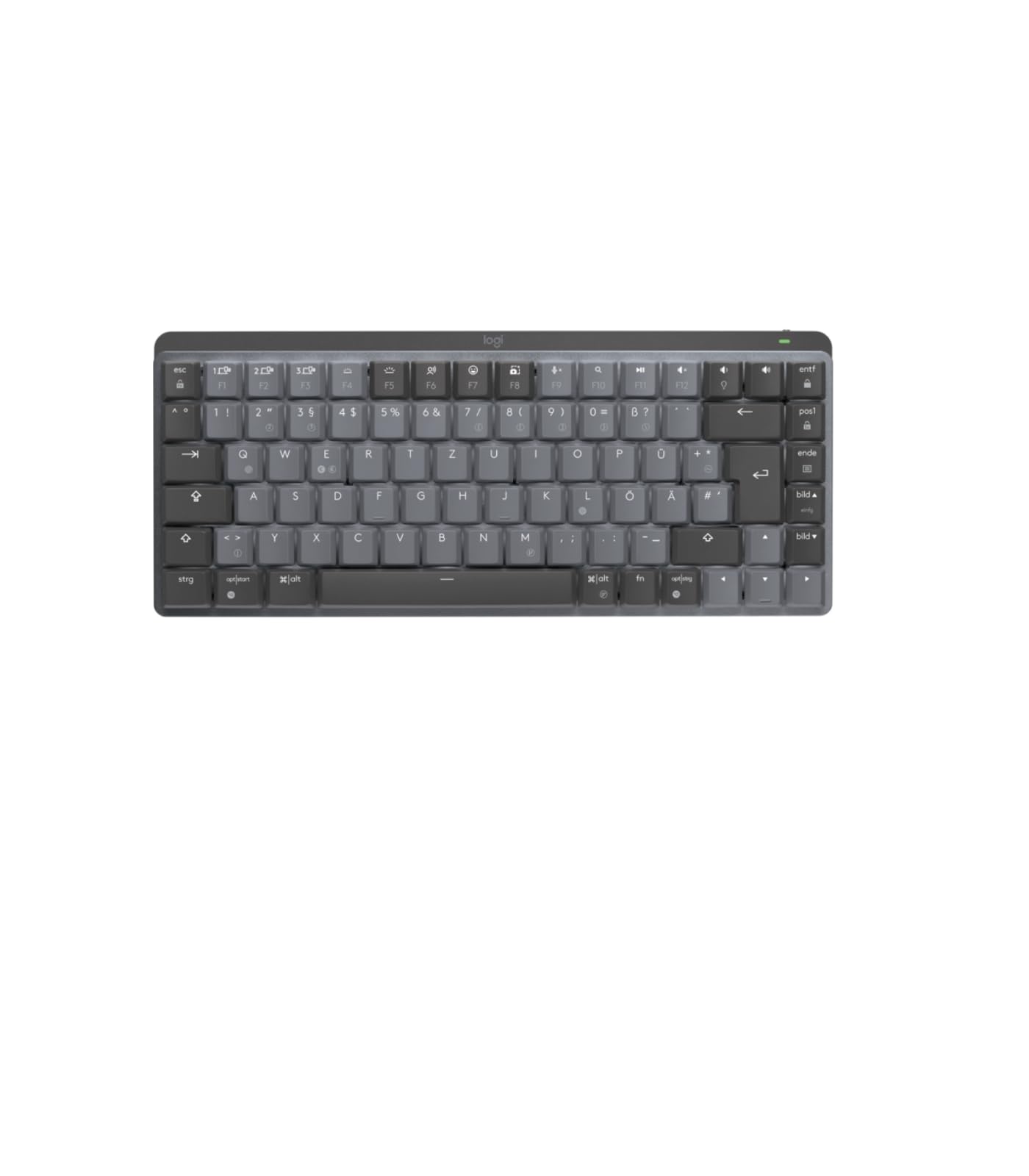Logitech MX Mechanische kabellose Mini-Tastatur mit Beleuchtung 
