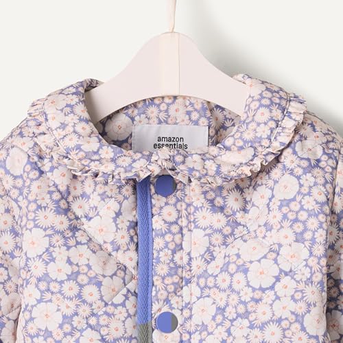 Image of Amazon Essentials x Sofia Grainge Toddler and Baby Girls' Midweight Quilted Field Jacket with Ruffle