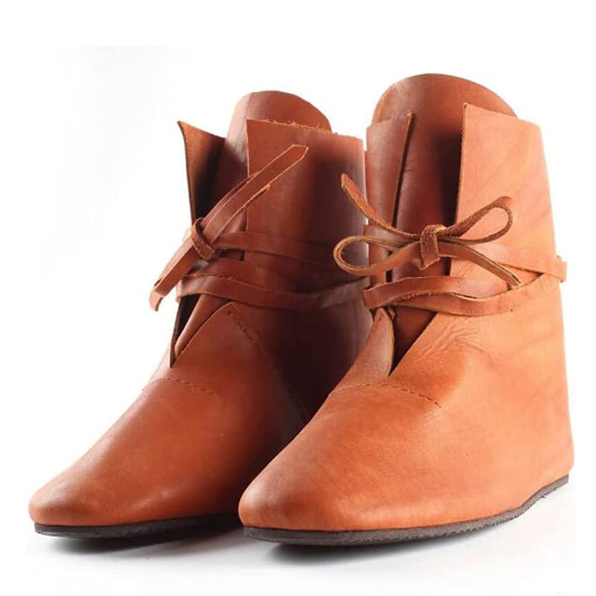 Średniowieczne buty Cosplay - 1 para średniowiecznych butów Skórzane buty Retro PU - Skórzane buty rycerskie Steampunk PU