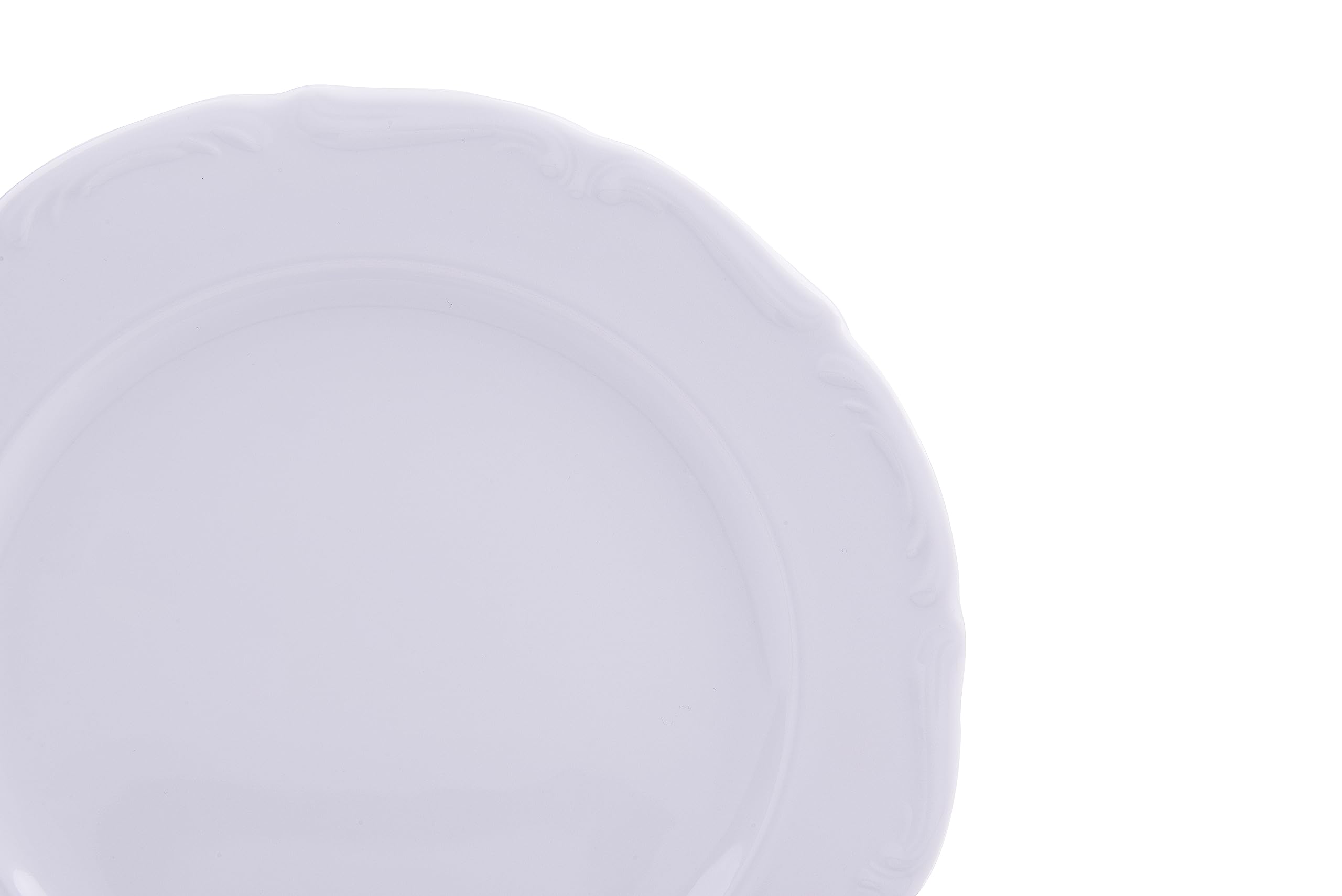 Excelsa Mademoiselle Servizio Piatti 18 Pezzi, Porcellana, Bianco