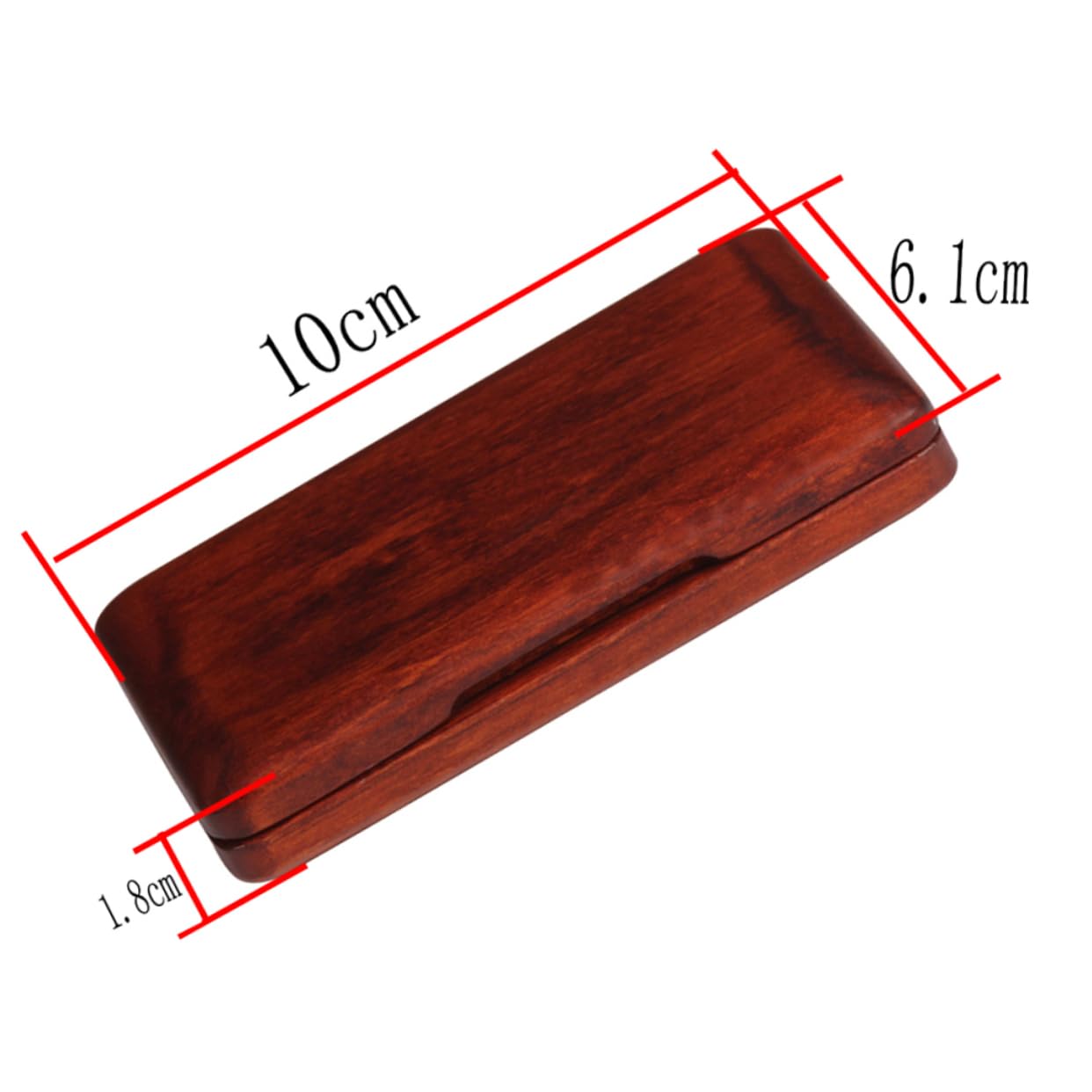 VICASKY Walnut Saxophone Reed Holder Case Clarinet Case Breathable Reed Box Magnetic Closure