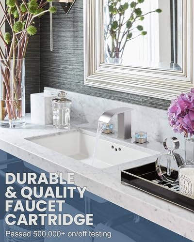 ARCORA Waterfall Bathroom Faucet for 3 Hole 8 Inch Widspread - image 3