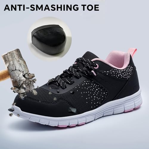 Image of SPIEZ Composite Toe Safety Shoes Women Puncture Proof Work Sneakers ASTM