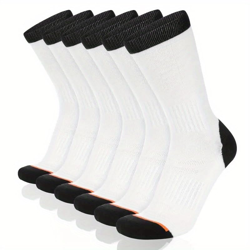 Long Socks for Men, Suitable for Outdoor Leisure Sports in Autumn and Winter (6 Pairs)4