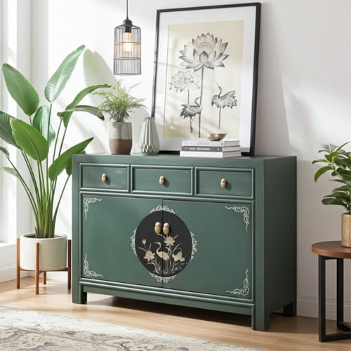 OPIUM OUTLET Cómoda aparador Consola cajonera Armario gabinete guardarropa Chino Asiatico Oriental
