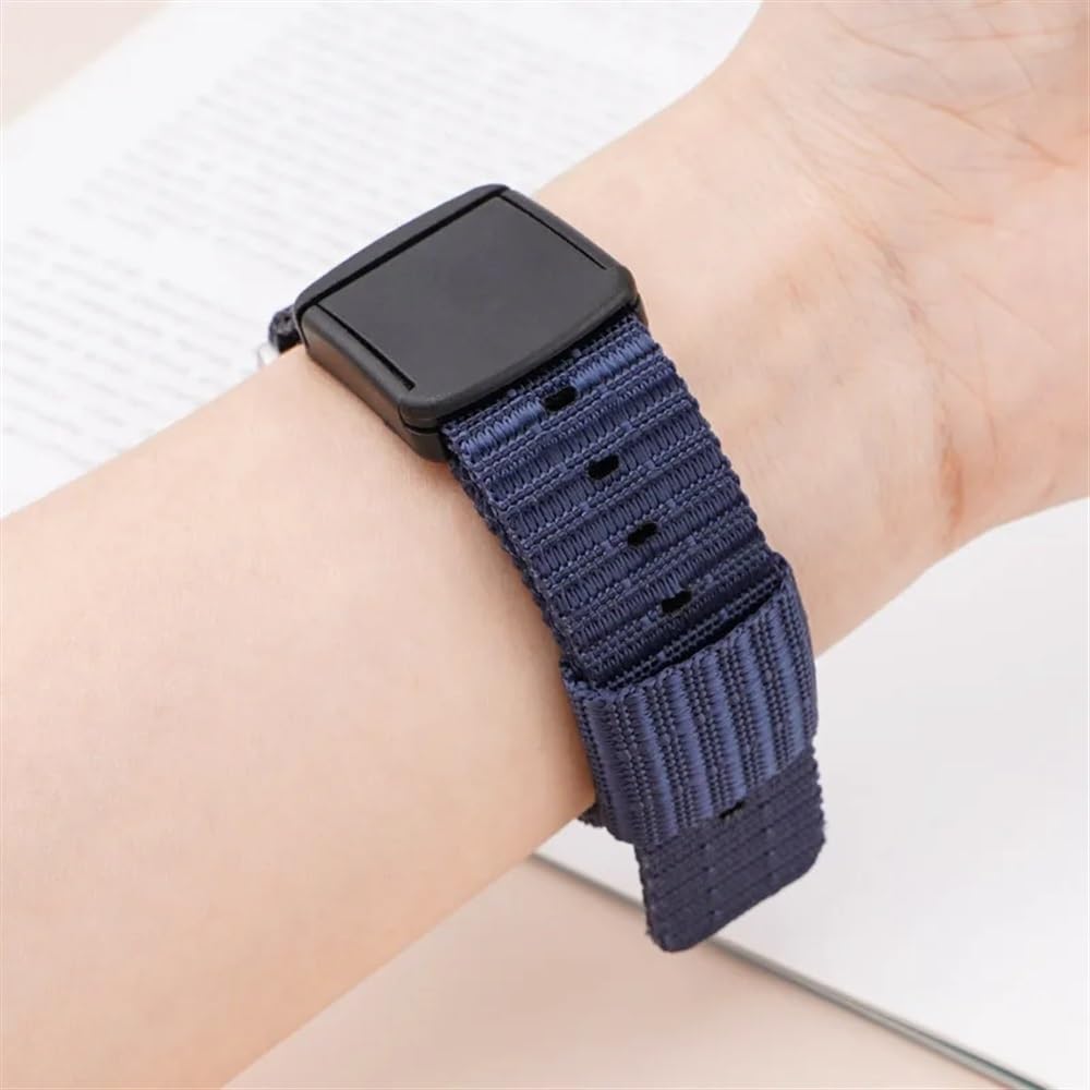 Remplacement du bracelet de la montre intelligente Bracelet universel à dégagement rapide de 20mm, bouton-poussoir en Nylon, Bracelet de remplacement, Bracelet de montre en nylon