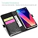 ProCase LG V30 Genuine Leather Case, Vintage Wallet Folding Flip Case with Kickstand Card Holder Protective Cover for LG V30, LG V30 Plus, LG V30S ThinQ, LG V35, LG V35 ThinQ -Black