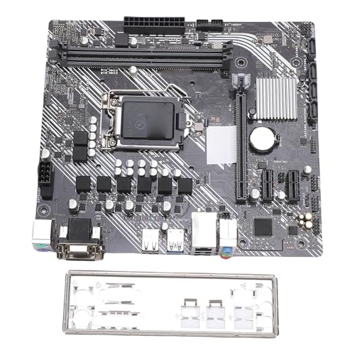 Denash Placa Base DDR4 Compatible con CPU LGA 1200 de 10.ª Generación PCI E 3.0 M ATX DDR4 64 GB 4 Interfaces, Puerto de Interfaz Multimedia de Alta Definición