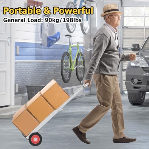 Carretilla plegable resistente de aluminio con ruedas miniatura 4