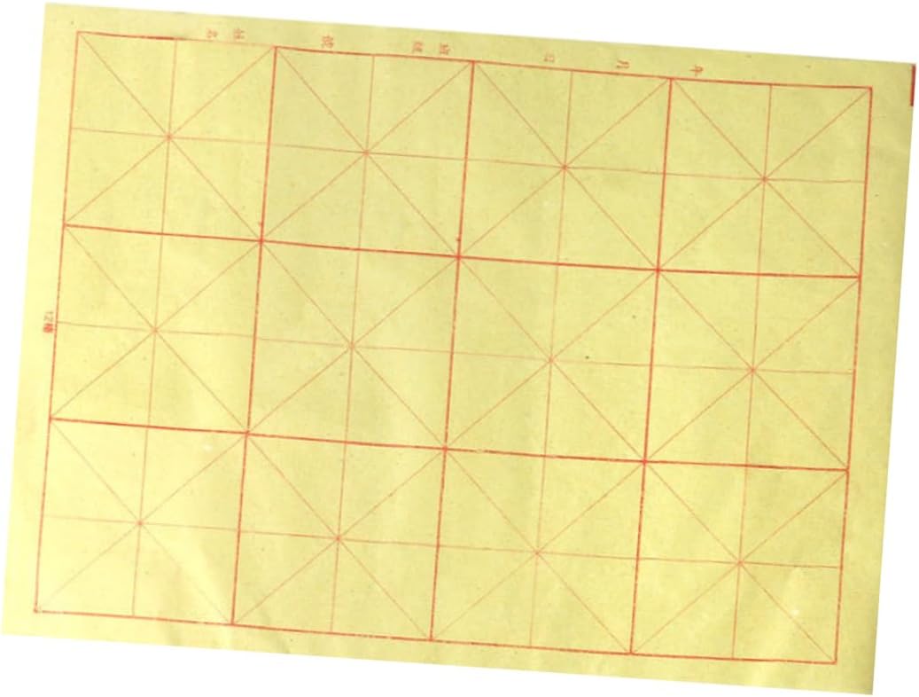 TEHAUX Practical 70 Sheets 12-Grid Chinese Calligraphy Paper for Daily Practice Chinese Calligraphy Lovers