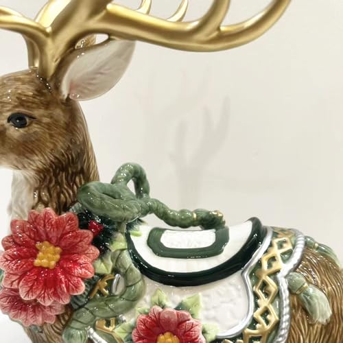 Estatua Decorativa de Reno Navideño en Cerámica miniatura 7