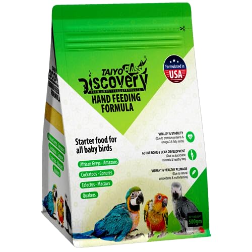 Image of Taiyo Pluss Discovery Hand Feeding Formula - 500 g Pouch | High Nutrition Baby Bird Food with DHA & Omega 3 | Supports Bone & Beak Growth | for African Grey, Macaw & Conure Chicks