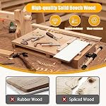 Woodworking Bench Vise Portable Workbench Hard Woodworking Vise Hard Vise for Workbench with G-type Fixing Clips and Limit Blocks Wood Bench Vises Kit for Processing Wood
