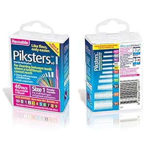 Piksters Interdentale Borstels (40 Pakket, Maat 1 (Paars))