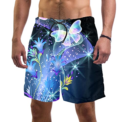 JDEZ Maillot de Bain Homme de Qualité Imprimé Floral Flouté