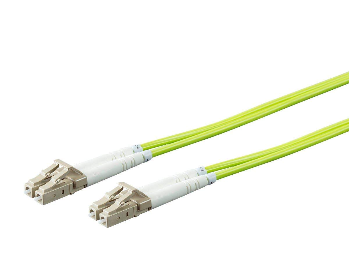 Monoprice Fiber Optic Cable - Green - 7 Meter | OM5, LC/UPC-LC/UPC, Multi Mode Duplex, (50/125 Type) - Entegrade Series
