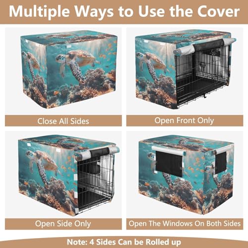 Housse de cage imperméable chien corail coloré L
