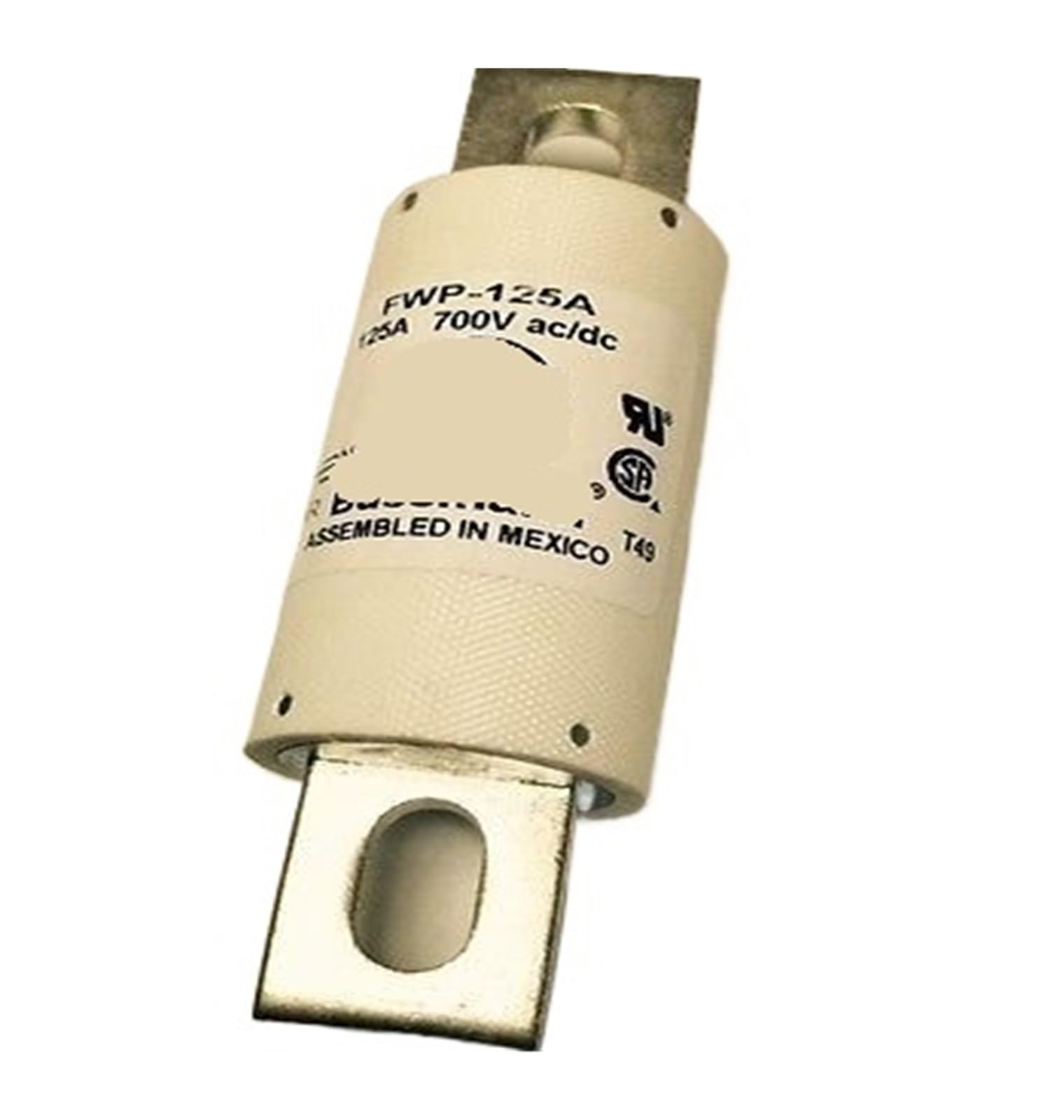 Fusible FWP-125A 125A 700V AC/DC de rechange pour armoires électriques et installations