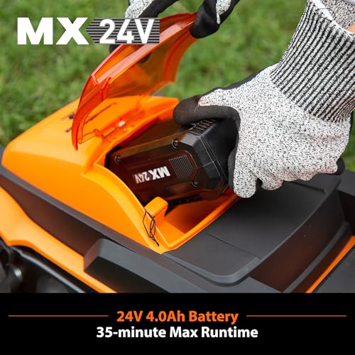 image for LawnMaster Cordless 24V Max 13-inch Lawn Mower and Cordless Leaf Blowe