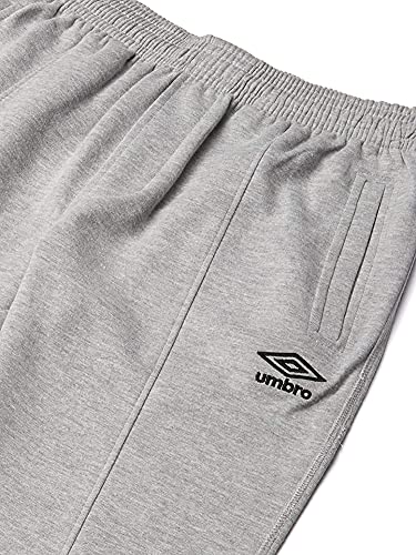 Umbro Boy's Youth (8-18) Double Knit Pants, Medium Grey Heather/Mint2
