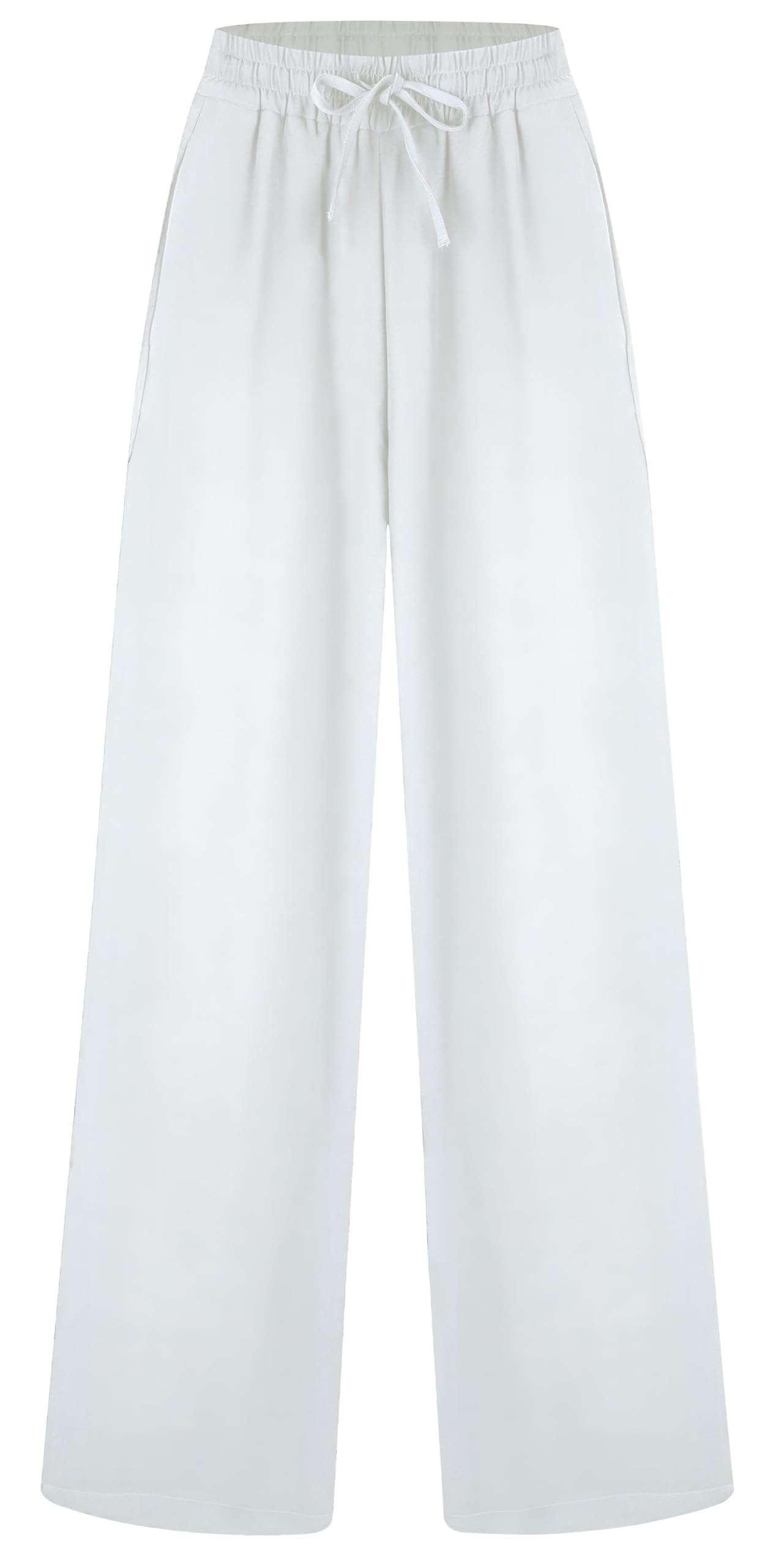 Tronjori Womens Casual Lounge Pants Wide Leg Palazzo Trousers High Waist with Drawstring