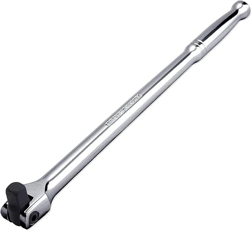 NEIKO 00200A Barra de disyuntor de extensión de accionamiento de 12 pulgada 15 pulgadas de longitud Cabezal flexible giratorio Acero CR-V