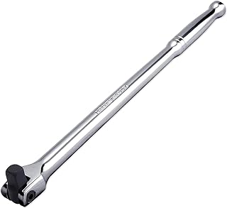 Neiko 00200A 1/2" Drive Extension Breaker Bar | 15" Length | Rotating Flex Head | CR-V Steel