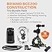 Brinno BCC200 - Construction & Outdoor Security Time-Lapse Camera Trio Bundle Pack - 42-Day Battery Life - 720P - Includes: TLC200 Pro Camera, Clamp, & Water-Resistant Case