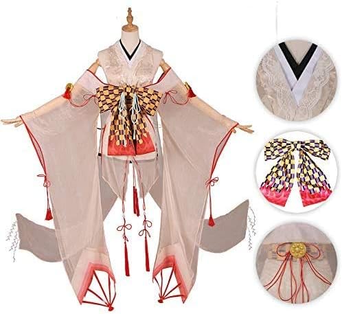 Amazon Co Jp Cosplay Costume Yin Yangshi Ssr Type God Unknown Fire Shirasubi Unawakening Wind Kimono Costume Disguise Luxurious Edition Costume Cosplay Man L Hobbies