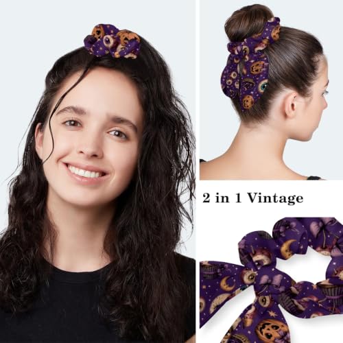 Image of Butterfly Scrub Cap Women with Ponytail & Buttons Adjustable Surgical Nurse Hat with Cotton Sweatband for Long Hair
