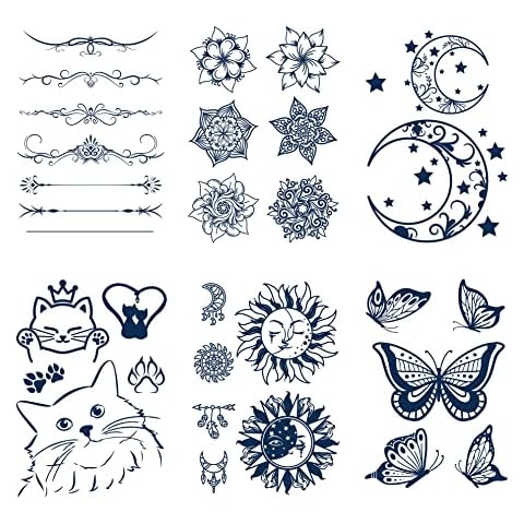 Kaderas Cute Semi Permanent Temporary Tattoos Cover