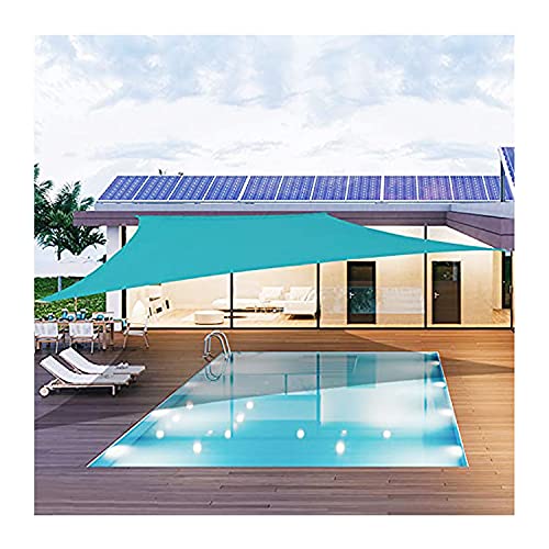Voile d'ombrage 2x3m rectangulaire bleu lac imperméable anti-UV