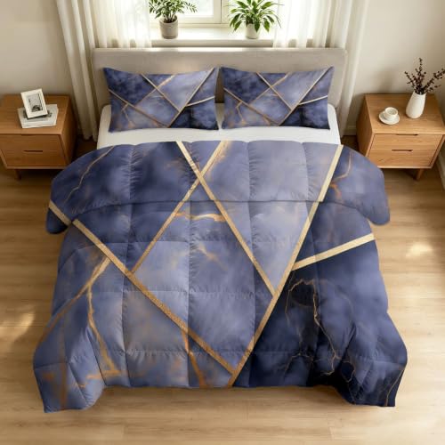 Edredón de 7,5 tog sin funda de 135 x 200 cm ligero y acogedor con patrón reversible 2