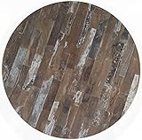 serlaDUR Tischplatte Dekor Maracaibo 80 cm rund, wetterfest für Garten, Terrasse, Balkon in Gastronomiequalität Ersatztischplatte Bistro Tisch Werzalitverfahren