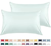 Vista 50 de Warmstar - Juego de 2 fundas de almohada de algodón tamaño estándar, 600 hilos, fundas de 20 x 26 pulgadas, algodón suave de fibra larga