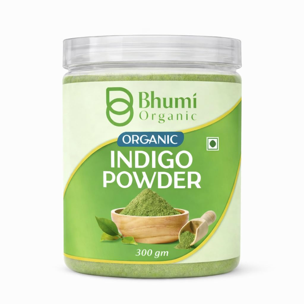 Bhumi Organic Natural Indigo Powder for Hair Colour, 180g, Chemical-Free-image-4