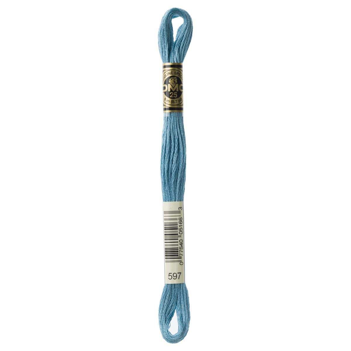 DMC Embroidery Floss Mouline Stranded Cotton Thread for Hand Embroidery and Sewing - Colour No: 597-2 x 8m Skeins โ image 1