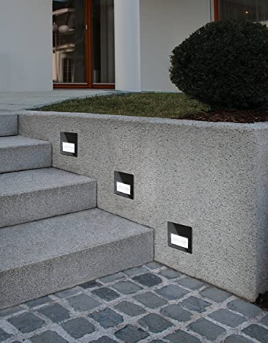 Eglo Recessed Outdoor spot Light Aracena, LED Garden Spotlight Made of Glass, Plastic and Aluminium, Black Outside lamp - Image 4