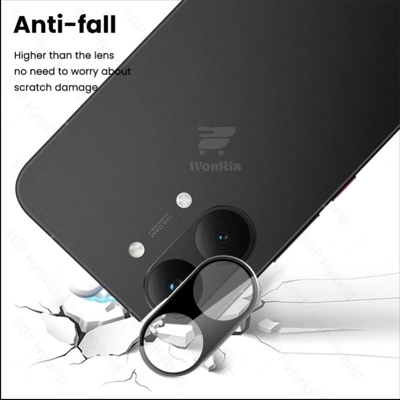 Image of WonRia Pack 1- Back Camera Lens Protector for Poco X8 Pro Max 5G Camera Glass Protector Guard [3D Premium] - Black