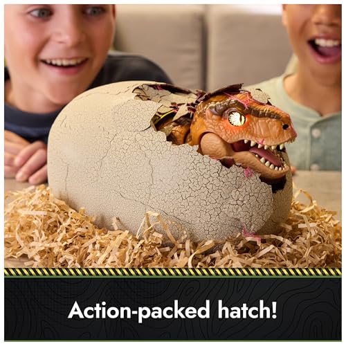 Image of Primal Hatch Jurassic World Interactive T-Rex Toy Dinosaur Egg