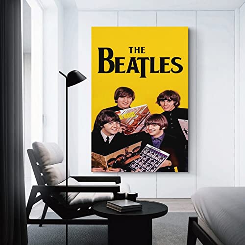 LORGL Beatles Poster d’art classique sur toile – Décoration murale moderne pour chambre à coucher – 30 x 45 cm - Les Beatles, Paul McCartney, John Lennon, RIngo Starr, George Harrison LORGL Beatles Poster d'art classique sur toile - Décoration murale moderne pour chambre à coucher - 30 x 45 cm – Image 4