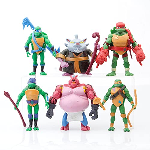 New Set Ninja Turtles Set of 6 Pieces - Mutant Turtles Action Figure - Ninja Turtles Toy Set - Ninja Turtles Action Figures Teenage Set