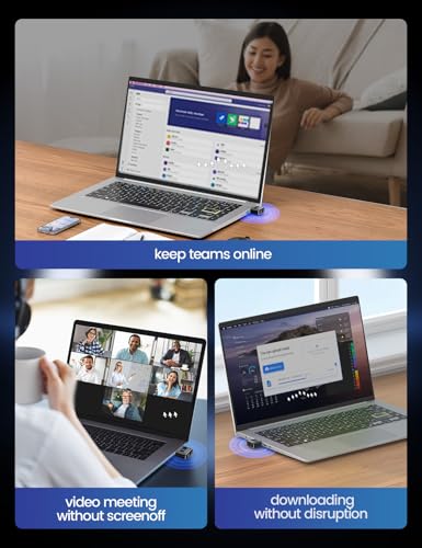 meatanty Kleine metalen muis - Ondetecteerbare USB-muisbeweging - Met display - 3 modi - Muisbewegingsapparaat - Tuimelschakelaar voor computer/pc/computer - Afbeelding 8