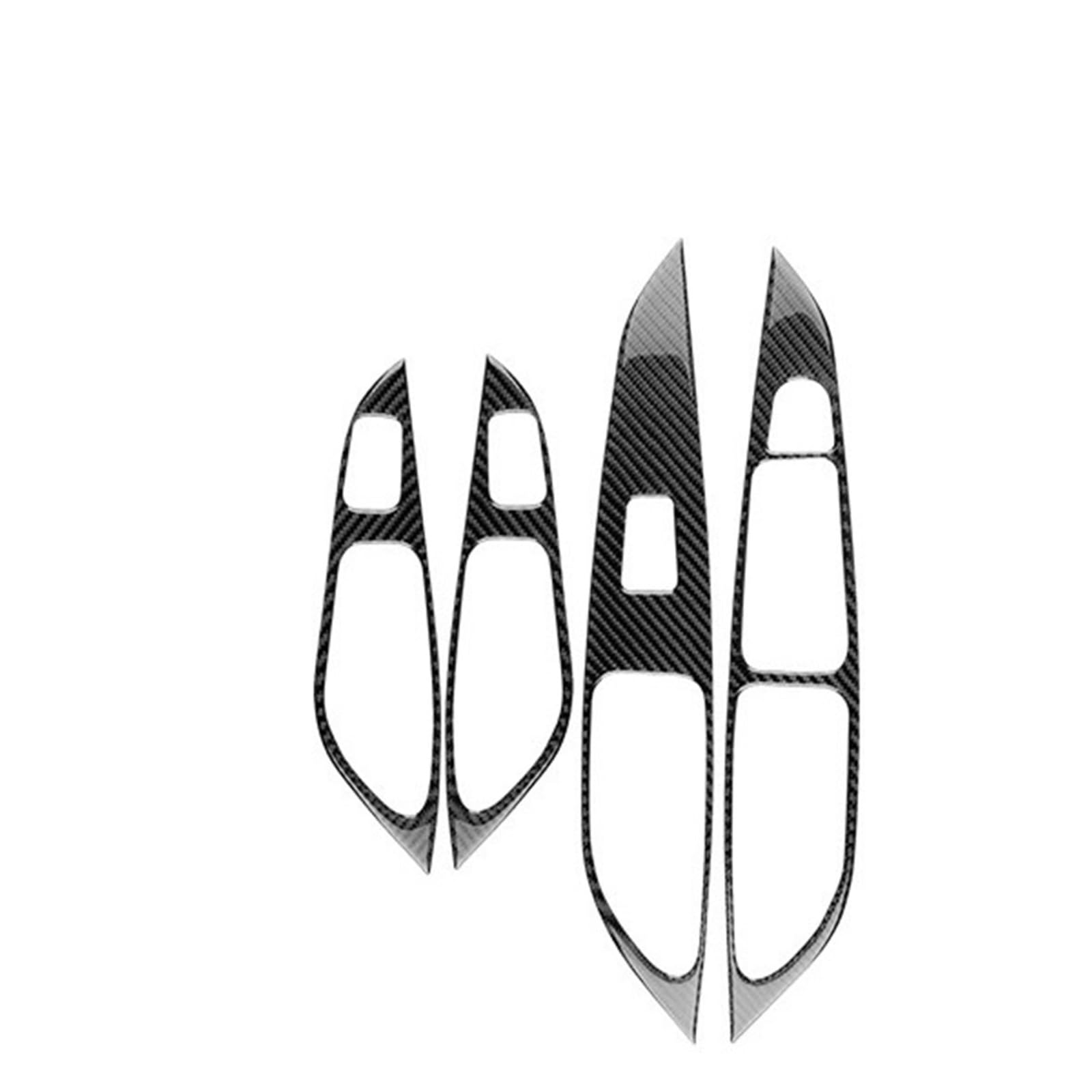 Hljnlvbn Lhd-Black Car Interior Sticker For Seat For Leon Mk3 2013 2014 2015 2016 2017 2018 2019 2020 Lhd Rhd Car Window Lift Panel Sticker Interior(Lhd-Black)