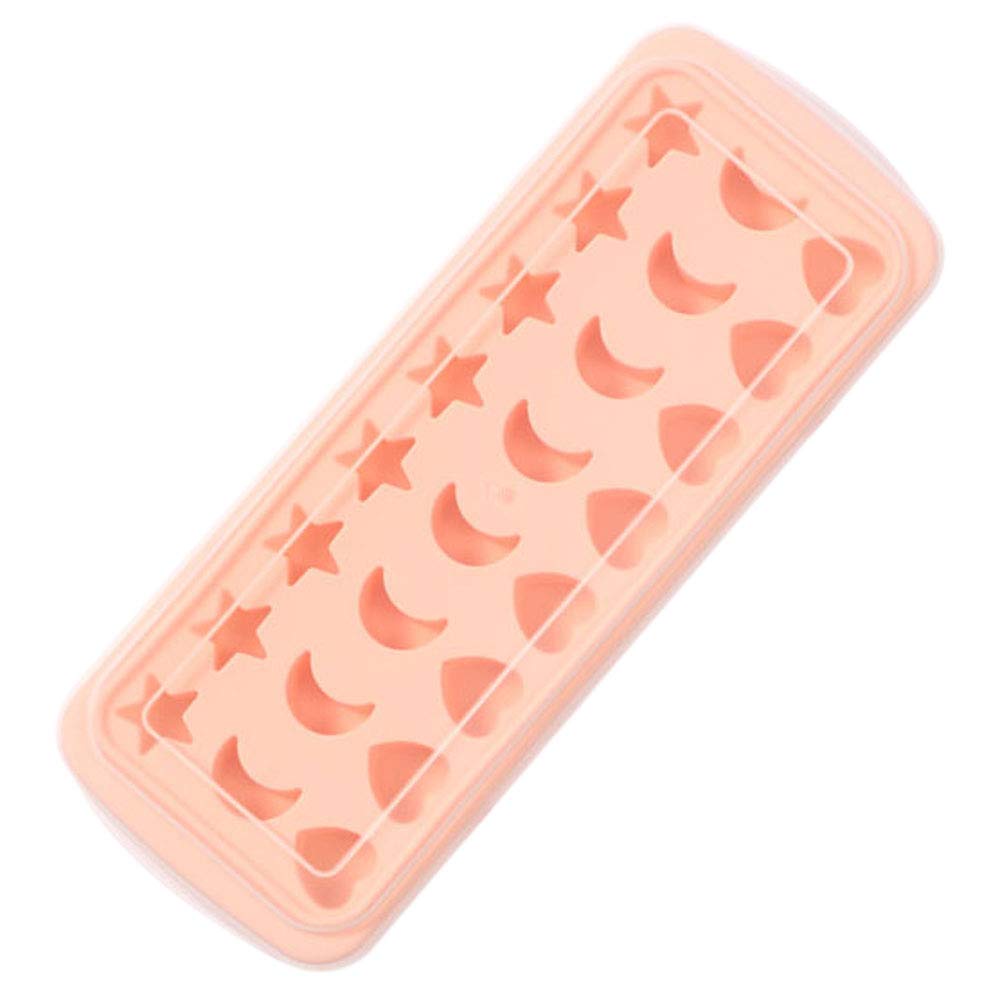 OSALADI Silicone Ice Cube Tray Mold 24-Cavity Star Shaped Chocolate Moulds Soap Mold Baking Molds Ice Making Mold for Parties Pink