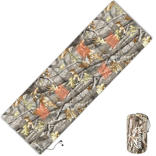 STANDERECT Heated Sleeping Bag pad, 3 Adjustable Temperature Levels, Heated Sleeping Bag Liner for Cold Weather Backpacking or Hiking, Multi USB Power Supported